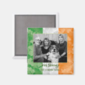 St. Patrick's Day Irish shamrocks flag lijst Magneet (Voorkant / Achterkant)