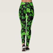 St. Patrick's Day Irish Shamrocks Pattern Leggings (Achterkant)