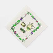 St. Patrick's Day Irish Tea Set Paper Napkins Servetten (Hoek)