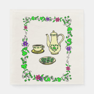 St. Patrick's Day Irish Tea Set Paper Napkins Servetten