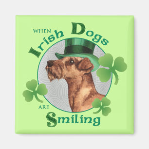 St. Patrick's Day Irish Terrier Magneet