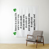 St Patrick's Day Irish Toast Wandkleed (In situ)