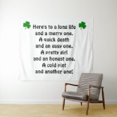 St Patrick's Day Irish Toast Wandkleed (In Situ (horizontaal))