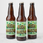 St. Patrick's Day Irish Today - Morgen Bier Etiket (Flessen)