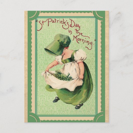  St. Patricks Day Irish Top of the Morning Briefkaart (Voorkant)