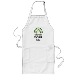 St Patrick's Day Irish Ultimate Boss Babe Rainbow Lang Schort