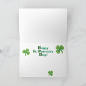 St. Patrick's Day Irish Wolfhound Kaart (Binnen)