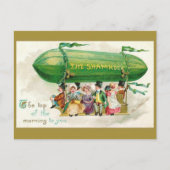 St. Patricks Day Irish Zeppelin Airship Briefkaart (Voorkant)