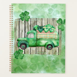St. Patrick's Day Irlandais Clovers Camion Vintage