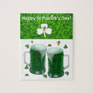 St. Patrick's Day Jigsaw Puzzle Beer Legpuzzel