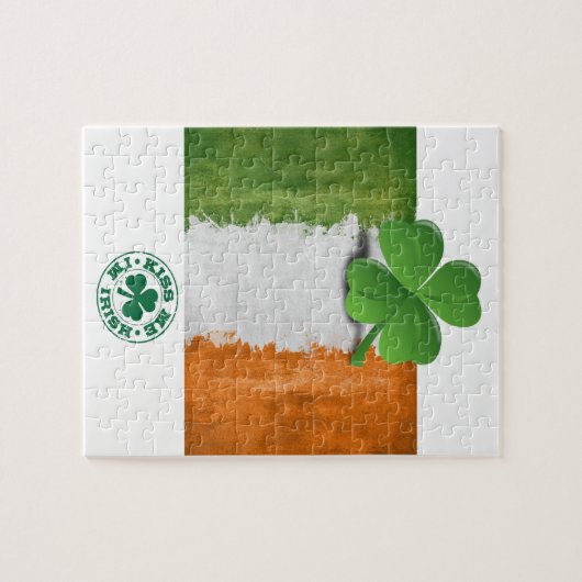 St. Patrick's Day Jigzaag Puzzle Legpuzzel (Horizontaal)