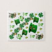 St. Patrick's Day Jigzaag Puzzle Legpuzzel (Horizontaal)