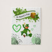 St. Patrick's Day Jigzaag Puzzle Legpuzzel (Verticaal)