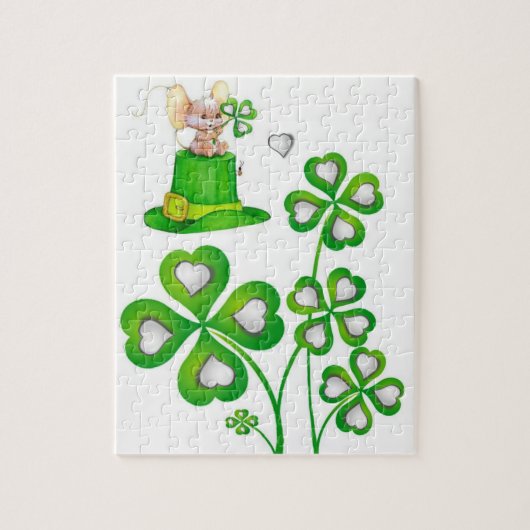 St. Patrick's Day Jigzaag Puzzle Legpuzzel (Verticaal)