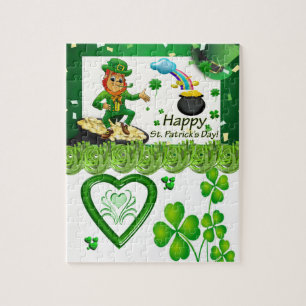 St. Patrick's Day Jigzaag Puzzle Legpuzzel