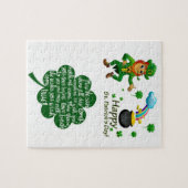 St. Patrick's Day Jigzaag Puzzle Legpuzzel (Horizontaal)