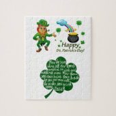 St. Patrick's Day Jigzaag Puzzle Legpuzzel (Verticaal)