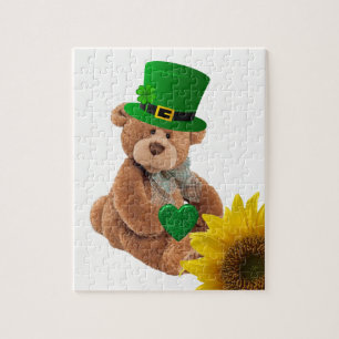 St. Patrick's Day Jigzaag Puzzle Teddy Bear Legpuzzel