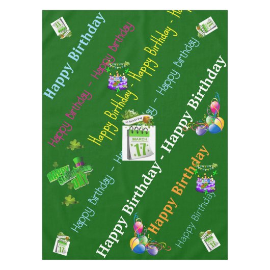 St. Patrick's Day Joyeuse nappe d'anniversaire (Devant)