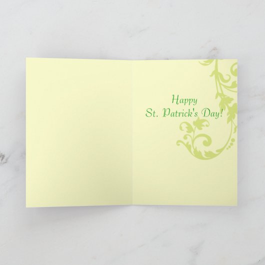 St. Patrick's Day Kaart (Binnen)