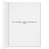 St. Patrick's Day Kaart in Green met Flowers (Binnen (Rechts))