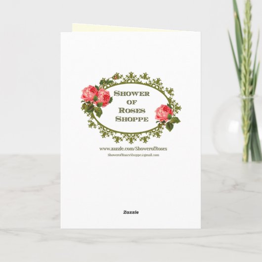 St. Patrick's Day Kaart met gebed en vers binnenin (Achterkant)