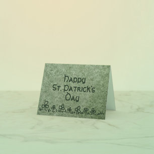 St. Patrick's Day kaart met Shamrock randontwerp