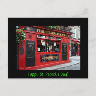 St. Patrick's Day kaart met Temple Bar