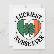 St. Patrick's Day kaart verpleegster vriendin