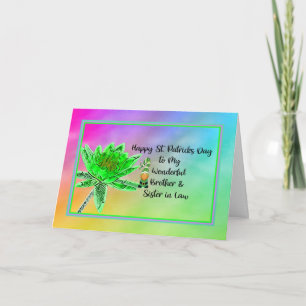 St. Patrick's Day kaart voor broer en schoonzuster