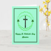 St. Patrick's Day Kaart voor minister van Kruiseli (Gele Bloem)