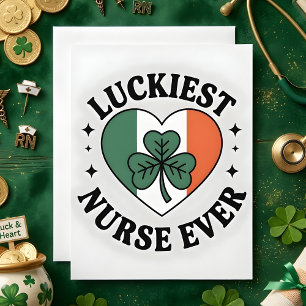 St. Patrick's Day kaart voor verpleegster vrouw
