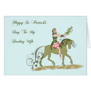 St. Patrick's Day Kaart voor vrouw