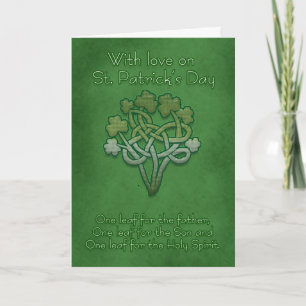 St. Patrick's Day Kaarten Celtic Shamrock