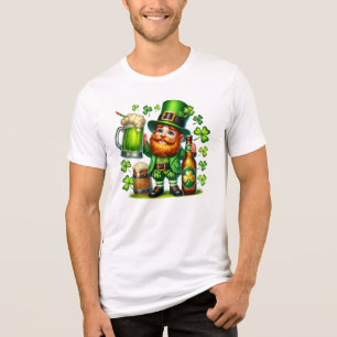 St. Patrick's Day Kabouter Bier Design-65218 Tri-Blend Shirt