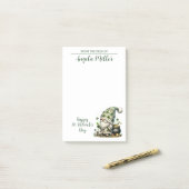 St. Patrick's Day Kabouter Bureaunotities Post-it® Notes (Op bureau)