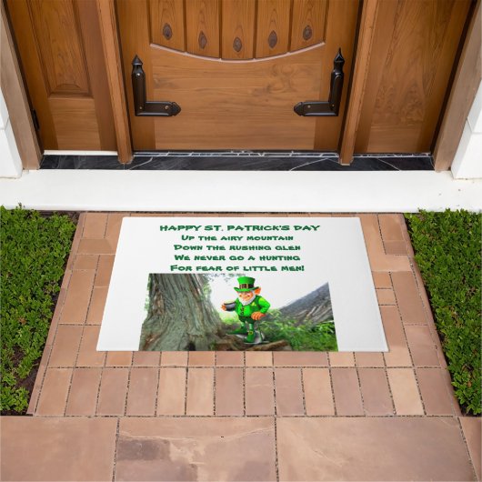 ST. PATRICK'S DAY Kabouter GEDICHT Deurmat (Buiten)