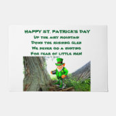 ST. PATRICK'S DAY Kabouter GEDICHT Deurmat (Voorkant)
