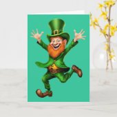 St. Patrick's Day kabouter  Kaart (Gele Bloem)