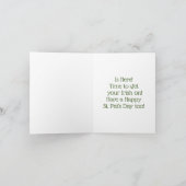 St. Patrick's Day Kabouter Kerstkaart Feestdagen Kaart (Binnen)