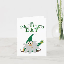 St. Patrick's Day Kabouter Kerstkaart Feestdagen Kaart