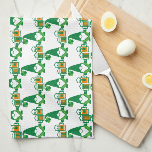 St. Patrick's Day Kabouter met Bierpul Theedoek