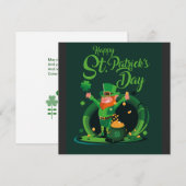 St. Patrick's Day kabouter uitnodiging (Voorkant / Achterkant)