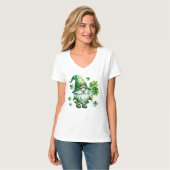 St. Patrick's Day Kabouter V-hals T-shirt (Voorkant volledig)