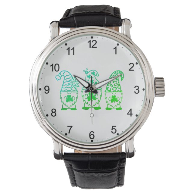 St. Patrick's Day Kabouters-67845 Horloge (Voorkant)