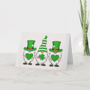 St. Patrick's Day Kabouters Feestdagen Kaart