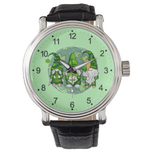 St. Patrick's Day Kabouters Shamrock Kabouters-549 Horloge