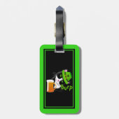 St. Patrick's Day Kat Bagagelabel (Achterkant verticaal)