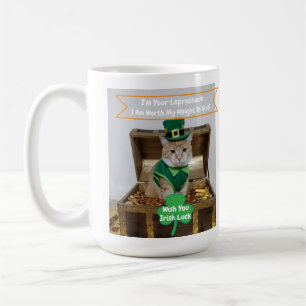 St. Patrick's Day kattenhumor Koffiemok