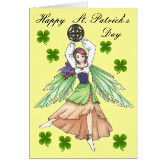 St. Patrick's Day Keltische Fee Kaart